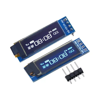 0,91-дюймовый сине-белый OLED-модуль 128X32 OLED LCD, светодиодный дисплейный модуль 0,91 