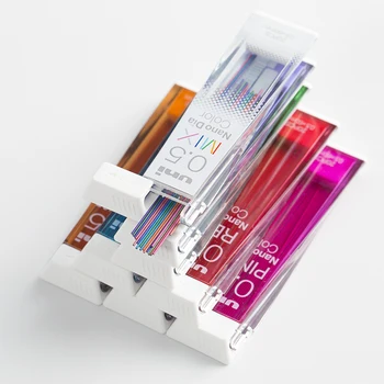 1 Тюбик Japan Uni Nano Dia Color 202NDC Цветной Механический Карандаш С Графитовыми Грифелями 0,5 мм Для Письма Рисования Офисных Школьных Принадлежностей