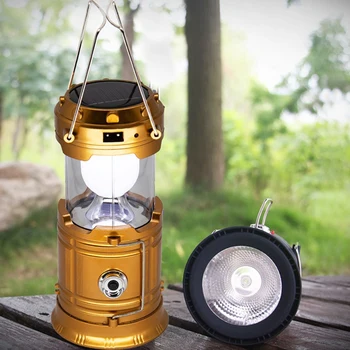 1 ШТ USB Перезаряжаемый фонарь Палатка Лампа Водонепроницаемый Фонарик Освещение Фонарь, работающий на открытом воздухе