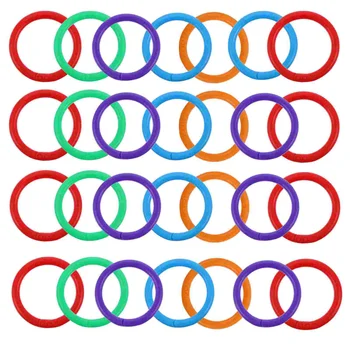 100 шт Цветное кольцо-переплет для ключей с защелкой для документов, Поделки, Вкладыши для ключей, Блокнот