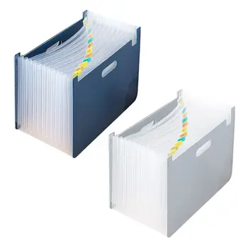13 Карманов для расширения папки для файлов Формата А4 Органайзер для хранения бумаги для документов Канцелярские принадлежности Прямая поставка