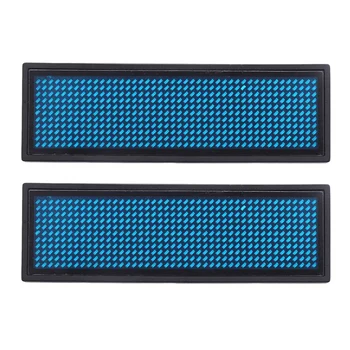 2 программируемых светодиода с цифровой прокруткой, именная бирка, идентификационный значок (11X44 пикселя) (синий)