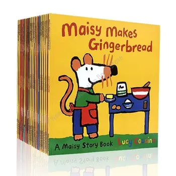 20 книг/набор Maisy Mouse с английскими картинками, Сборник рассказов для детей, детские игры, обучение IQ EQ, раннее образование