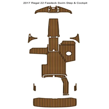 2017 Re-gal 22 Плавательная платформа Fasdeck Для Кокпита, Палубный настил из вспененного Тикового дерева EVA