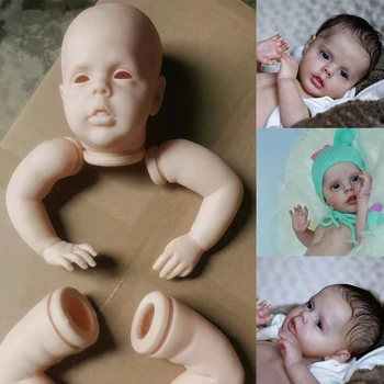 22-дюймовая кукла Sherry, ограниченная продажа, неокрашенный набор для куклы Реборн, сделай сам, с тканевым телом и глазами, детские подарки