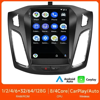 2Din Android13 Автомобильный Стерео Радио Мультимедийный Видеоплеер Для Ford Focus 3 Mk 3 2011-2019 GPS Навигация беспроводной Carplay 2din DSP
