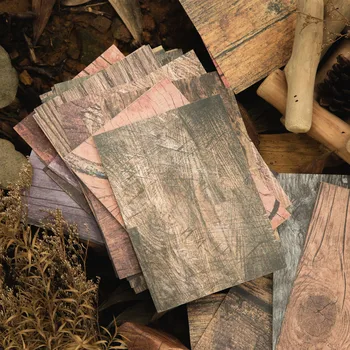 30 листов Серия Wood Grain Workshop, бумага с винтажной текстурой дерева, креативный декор для журналов 