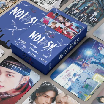 55 шт./компл. Kpop Stray kids Lomo Card Новый Альбом NO EASY Blue Карточка для фотоальбома K-pop Straykids Высококачественные HD Наклейки Для Фотокарточек