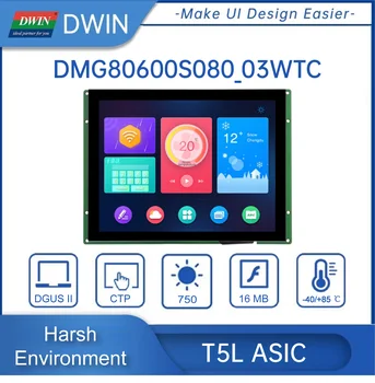 8 Дюймов 800 * 600 Пикселей Разрешение 16,7 М Цветов HMI TN TFT ЖК-дисплей Экран дисплея ЖК-Модули Сенсорная Панель DMG80600S080_03W
