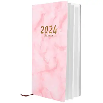 A6 The Notebook 2024 Год, Блокнот, Повестка дня, Руководство по мраморному планированию, Бизнес-планировщик для студентов, Практическое письмо, Портативный