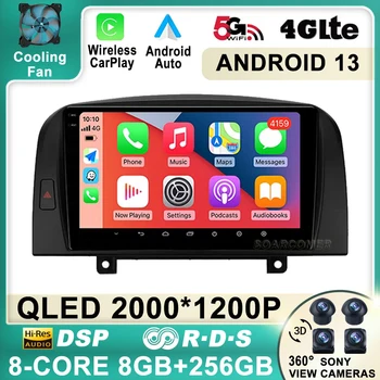 Android 12 Для Hyundai SONATA NF 2004-2008 Автомобильный Радиоприемник С Экранным монитором Навигация GPS Carplay Авто Стерео DSP BT 4G WIFI DVD