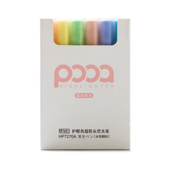 B36C 6 Цветов, Набор цветных фломастеров, Цветные Маркеры, ручка-маркер с острым наконечником