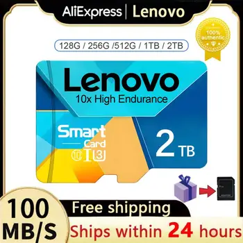 Lenovo 2TB Высокоскоростная Карта Памяти 1TB 512GB A2 Micro TF / SD-Карта 256GB TF Флэш-Карта 128GB Mini SD-Карта Для Телефона Nintendo Switch