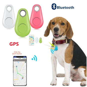 Pet Smart GPS Трекер Мини Анти-Потерянный Bluetooth Локатор Tracer для Собаки Кошки Детский Автомобильный Кошелек Key Finder Ошейник Для Домашних Животных Аксессуары Для Собак