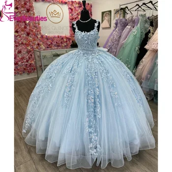 vestidos de 15 quinceañera Quinceanera Dresses for Girls Платья на выпускн Tulle Appliques Ball Gown Off Shoulder Prom Dresses