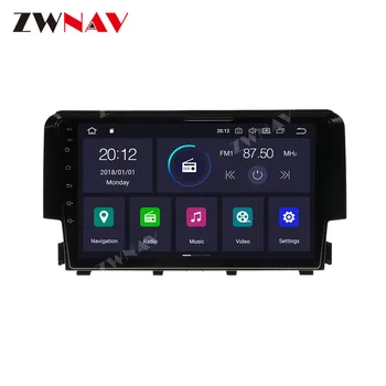 Автомобильный мультимедийный плеер Android 10 4 + 128 ГБ PX6 с сенсорным экраном для Honda Civic 2016-2018 Видео Аудио Радио Стерео GPS Navi Головное устройство