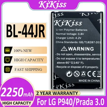 Аккумулятор KiKiss BL-44JR 2250 мАч для LG P940/Prada 3.0 Prada K2 SU540 SU800 D160 L40 BL 44JR Bateria