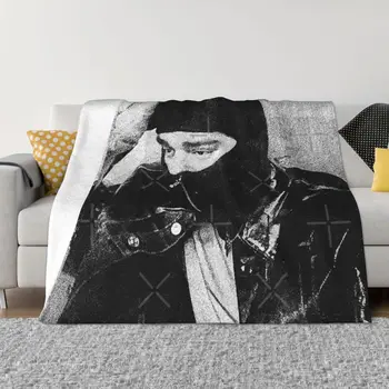 Балаклава Yeat, идущая вперед, графический дизайн, фан-арт, Ультрамягкое одеяло из микрофлиса