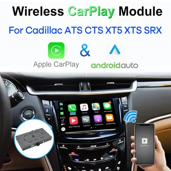 Беспроводной Адаптер Интерфейса CarPlay Android Auto MMI для Cadillac ATS CTS XT5 XTS SRX 2014-2017 Коробка Видеомодуля Mirror-Link