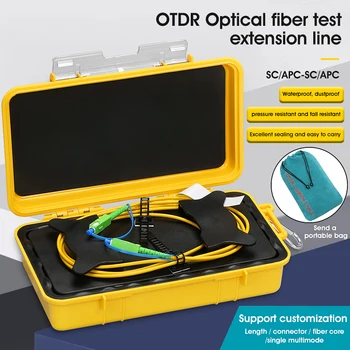 Волоконно-оптическая пусковая кабельная коробка OTDR 1310/1550 нм 2000 М (опция) SC/APC-Устранитель мертвой зоны OTDR SC/APC