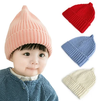 Вязаная детская зимняя шапка, весенняя милая детская шапочка, детские шапочки-бини для девочек, шапочка для мальчиков, аксессуары для малышей, детские аксессуары от 1 до 4 лет