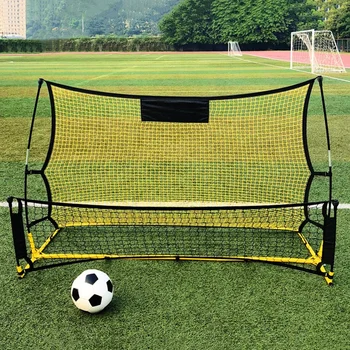 Двусторонняя футбольная сетка-рикошет для тренировок по детско-юношескому футболу, большая портативная футбольная сетка с эластичным рикошетом