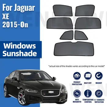 Для Jaguar XE 2015-2023 Магнитный Автомобильный Солнцезащитный Козырек Рамка Переднего Лобового Стекла Шторная Сетка Детское Заднее Боковое Окно Солнцезащитный Козырек