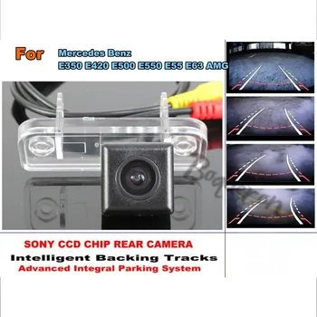 Для Mercedes Benz E350 E420 E500 E550 E55 E63 AMG Smart Tracks Chip Camera HD CCD Интеллектуальная Динамическая Камера заднего Вида автомобиля