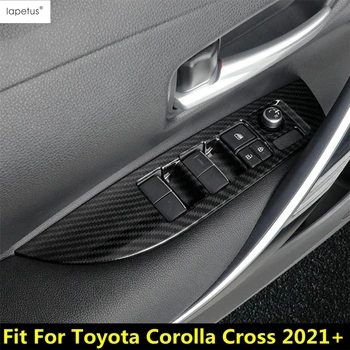 Для Toyota Corolla Cross 2021-2023 Аксессуары Подлокотник Стекло Кнопка Подъема окна Панель Переключения Рамка Отделка крышки ABS Комплект для интерьера