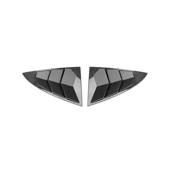 Для модели Tesla 3 Y жалюзи сзади, треугольные блестки, детали для модификации экстерьера, углеродное волокно, B