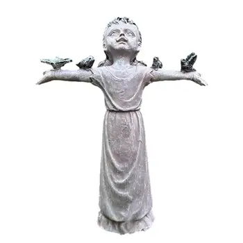 Домашний декор Ангела, статуя девушки-ангела, Украшение сада, двора, домашняя мебель, поделки для дома, аксессуары