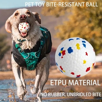 Игрушечный мяч для собак, легкий резиновый мяч для жевания, высокая эластичность, устойчивость к укусам, Интерактивные метательные летающие игрушки для собак, аксессуары для домашних животных