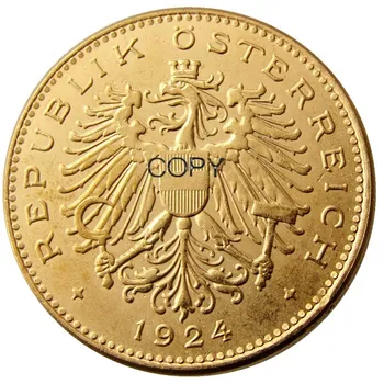Италия 1924 года, монеты с золотым покрытием в 100 крон.