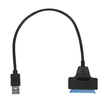 Кабель-адаптер для жесткого диска SATA с USB 3.0 на 2,5 дюйма, конвертер SDD SATA в USB 3.0-черный