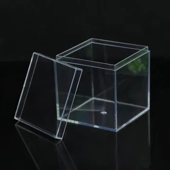 Квадратные Практичные ящики для хранения Фигурки Прозрачные витрины Маленькая акриловая коробка Акриловый Кубик Коробка Маленькие Акриловые кубики