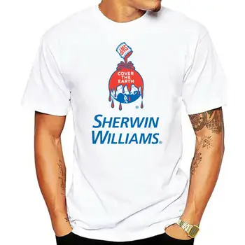 Классическая футболка с логотипом Sherwin Williams, мужские модные топы, футболка