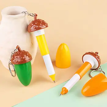 Креативная Телескопическая шариковая ручка в форме сосновой шишки, брелок для ключей, Милые шариковые письменные принадлежности, Небольшие подарки для студентов, призы