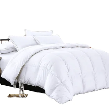 Легкий хлопок с двойной строчкой, белый, 200 г/м2, 30% утиный пух, постельное белье, пуховое одеяло