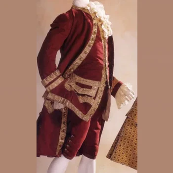 мужской костюм итальянского возрождения, красный форменный костюм, мужской комбинезон в викторианском стиле, военная красная форма, полный комплект одежды эпохи регентства