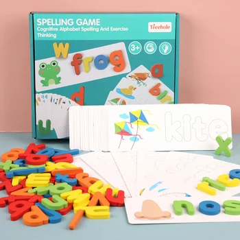 Набор карточек для изучения букв алфавита, игра для практики написания слов, игрушка, английские буквы, карточки для написания слов, игрушки для слов