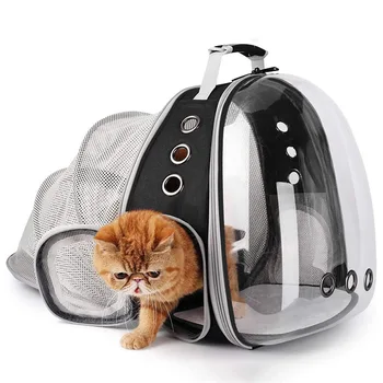 Наружная портативная сумка для кошек, расширяющий плечевой модуль, сумка для домашних животных, дышащий и расширяемый рюкзак для кошек