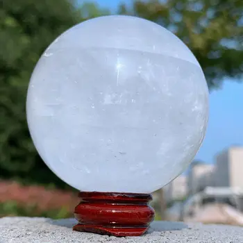 Натуральный белый кальцитовый кварцевый шар из хрусталя Исцеляющий шар