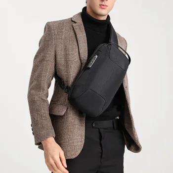 Новая многофункциональная нагрудная сумка, водонепроницаемая противоугонная персонализированная сумка-мессенджер, спортивная сумка, перезаряжаемая через USB сумка