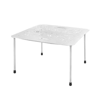 Новый открытый Легкий алюминиевый квадратный стол Можно использовать с восьмиугольным круглым столом, переносным складным столом для кемпинга
