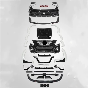 Обвес для Nissan Patrol 2014-2019, Модифицированная решетка переднего заднего бампера, маска для бровей, крыло, капот двигателя, Противотуманная фара, передняя задняя кромка