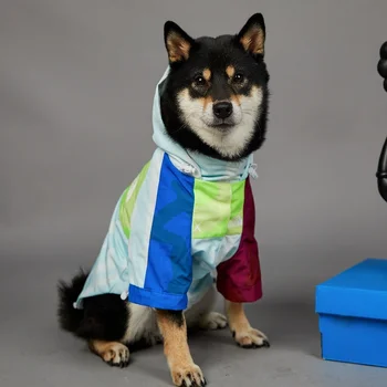 Одежда для домашних животных, Дождевик для маленьких больших собак, пальто, ветровка, толстовка с капюшоном для французского бульдога, одежда для собак, куртка для чихуахуа