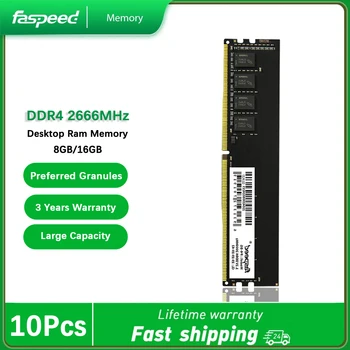 Оптовая продажа Оперативной памяти Faspeed RAM DDR4 8 ГБ 2666 МГц Для Настольных компьютеров Memoria Ram DDR 4 16 ГБ PC4-21300 1.2 В 288Pin БЕЗ ECC UDIMM Для AMD Intel