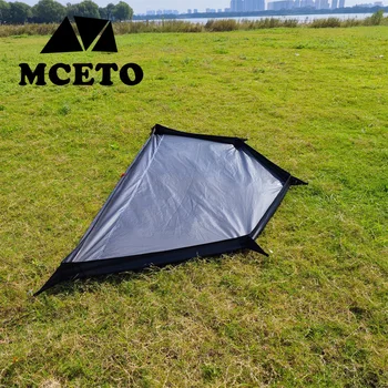 Палатка пирамида ванной форма листовой земли 210D Оксфорд ткань водонепроницаемый кемпинг сверхлегкий палатка коврики открытый пикник коврик