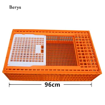 пластиковый ящик для цыплят 96x55x27 см, оранжевая клетка для животных, ящик для живой курицы для Скотобойни, ящик для птицы на продажу