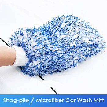 Плюшевая рукавица для автомойки Толстые рукавицы для чистки автомобилей из микрофибры Аксессуары для автомойки Инструменты для чистки автомобилей